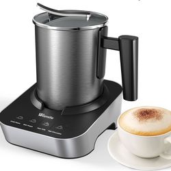 Electric Milk Frother & Warmer (Hot/Cold Foam)