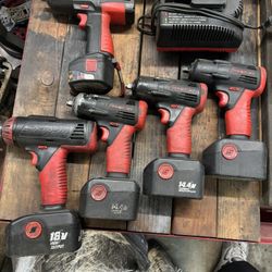 Snap On Wireless Electric Impact Driver And Drill Gun Lot