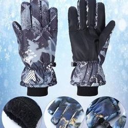 NEW Size Small Insulated Winter Ski Gloves Women Warm Waterproof Snow Gloves Adjustable Non Slip Mittens for Cold Weather