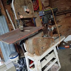Rigid Band Saw And Hitachi Drill Press 