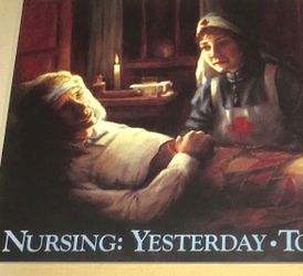 Vintage Red Cross Nursing Yesterday Tomorrow Forever.