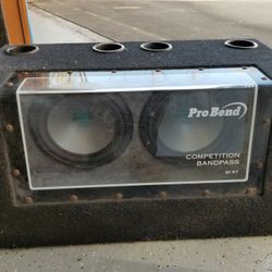 Old School Pioneer 10" Impp Subwoofers Probend Basspass Box
