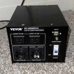 Voltage Converter Transformer 2000-Watt 240V to 110V, 110V to 240V