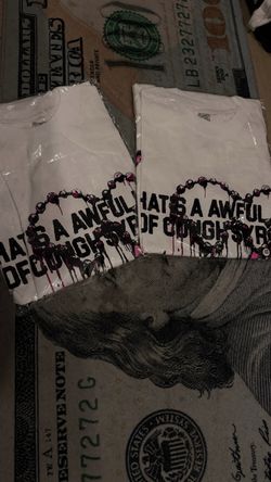 White Graphic T-Shirt "That's A Awful Lot of Cough Syrup"