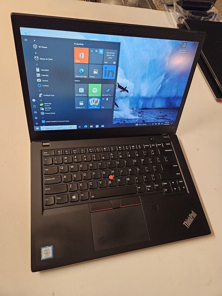 Lenovo ThinkPad T480s i7 16gb Ram 512gb NVMe SSD Drive Touchscreen