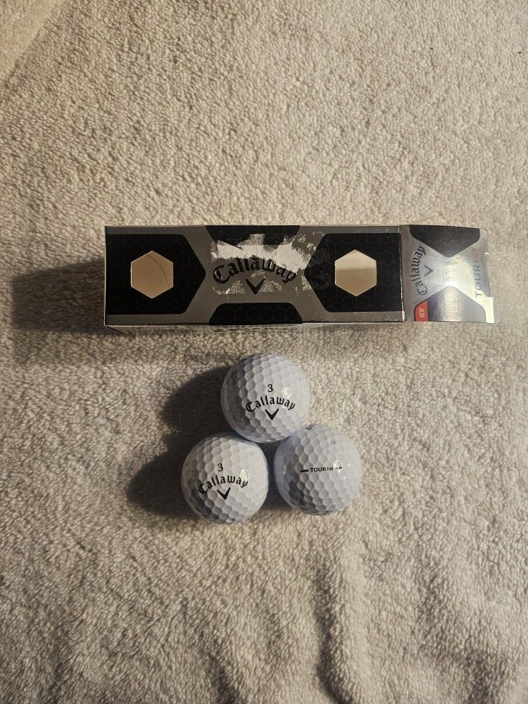 Callaway Tour i (z) White Golf Balls - One Sleeve - New