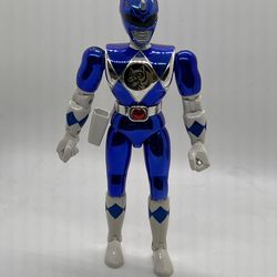 Vintage 1995 Power Ranger Metallic Blue Ranger collectible Bandai