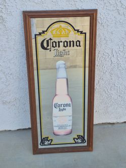 Vintage Corona Light Beer Mirror