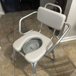 Home craft Padded Drop Arm  2 In 1 Commode With Flip Back Armrests 