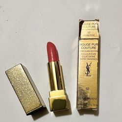Ysl Yves Saint Laurent Rouge Pur Couture Lipstick 52 ROUGE ROSE NIB (scratched    Brand new in box, 1000% authentic  limited and old version, box not 