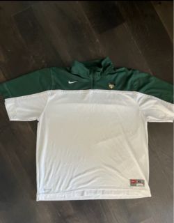 VINTAGE Nike Dri Fit Quarter Zip Athletic Pullover Size Men’s XLarge team logo