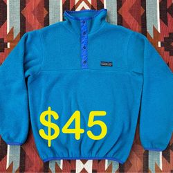 Rare VTG First Edition Patagonia Snap-T Synchilla Jacket Made in USA Kids 9/10