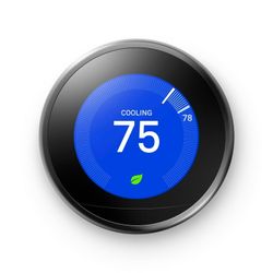 Google Nest Learning Thermostat 3rd Gen Mirror Black