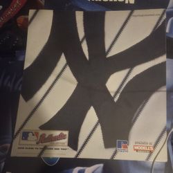 YANKEES 2000 vintage Poster Print cardboard 40 in x 40 in Vintage NYC subway cars issued