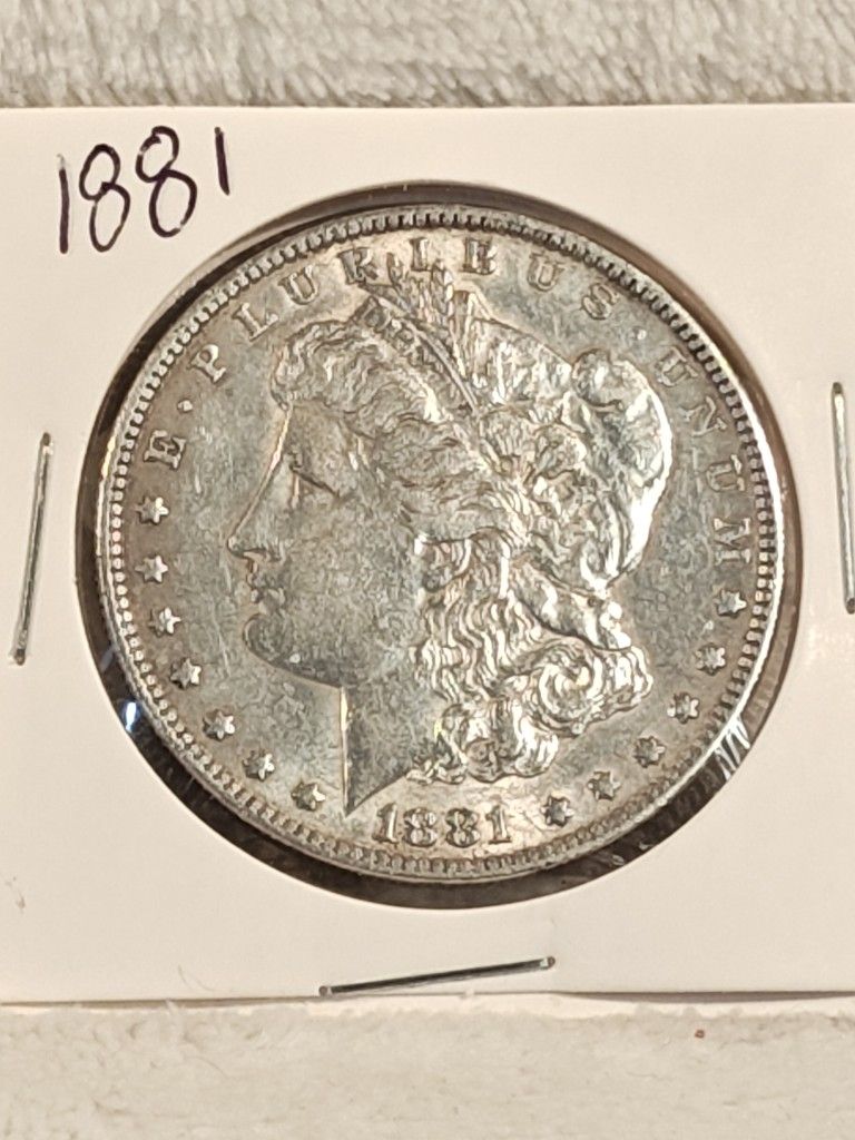#329 Silver 1881 P Morgan Dollar Coin