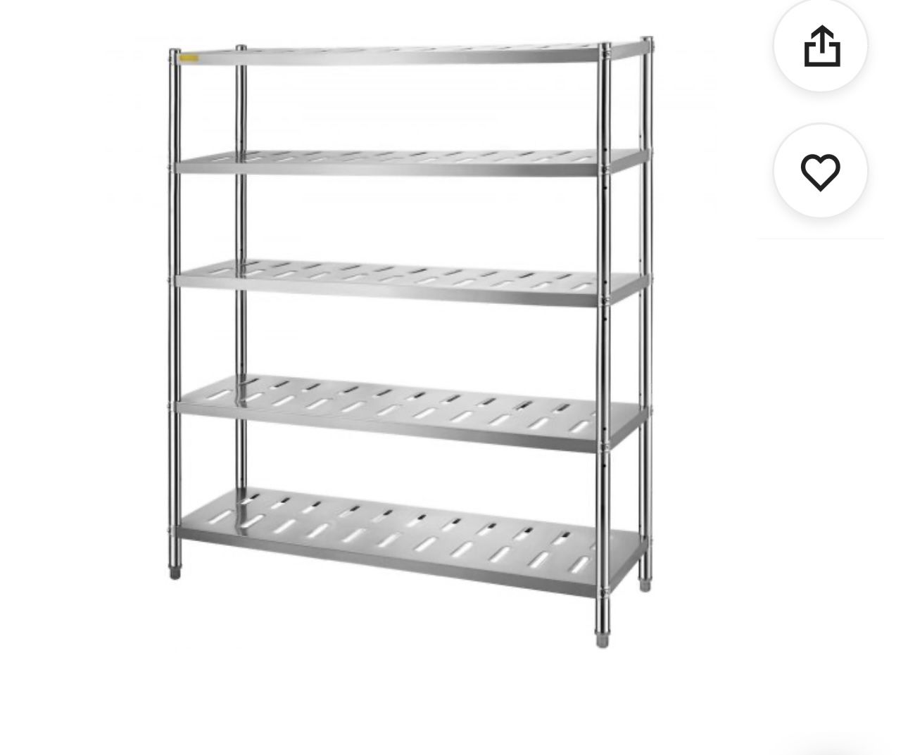 🔥 Just Arrived! VEVOR 5-Tier Stainless Steel Storage Shelf – Heavy-Duty & Adjustable! 🔥