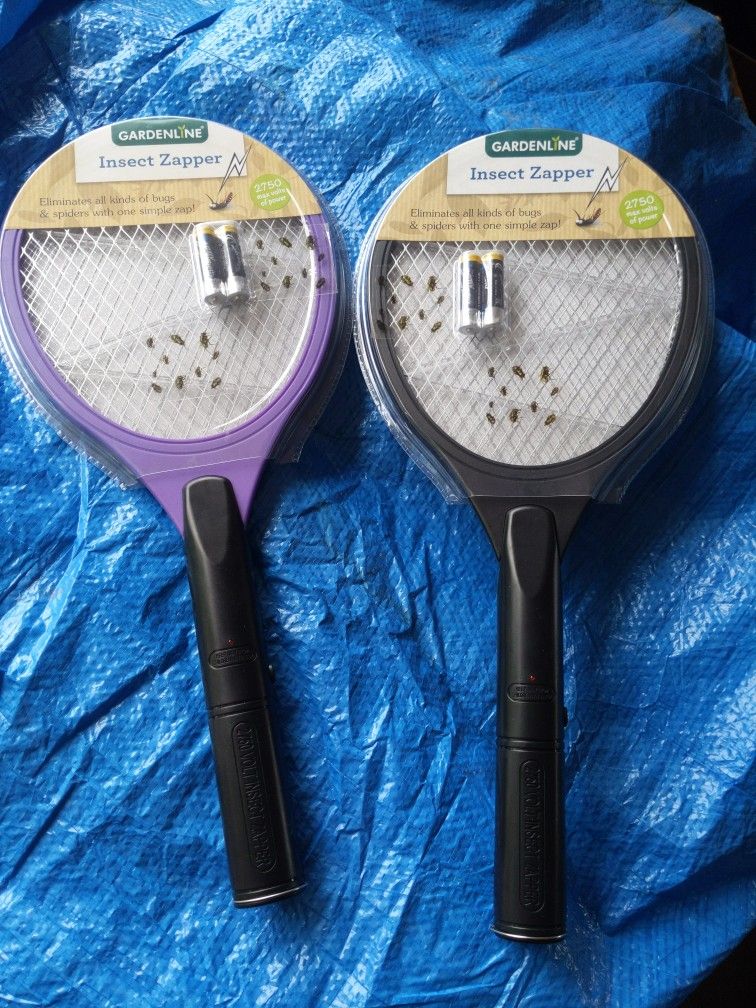 Gardenline Insect Zapper Racket (Pair) NEW