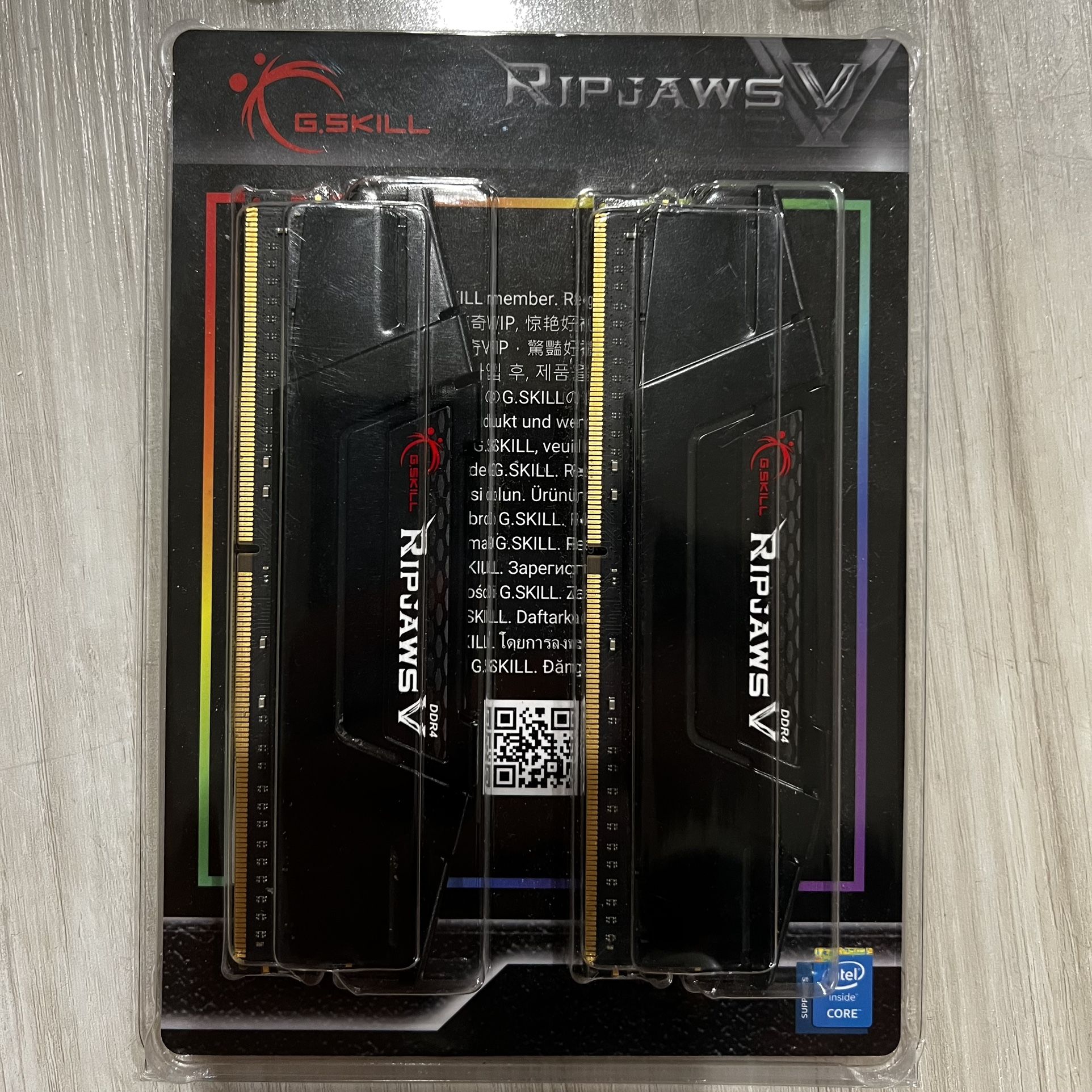 G.SKILL Ripjaws V Series 64GB (2 x 32GB) Kit 288-Pin PC RAM DDR4 3600 CL18