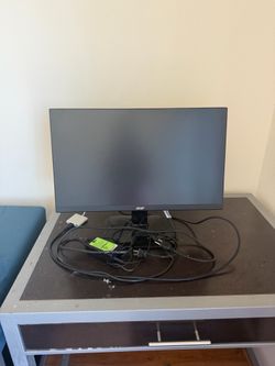 Acer Monitor (24”) - Black, Includes Power Adapter & Cables