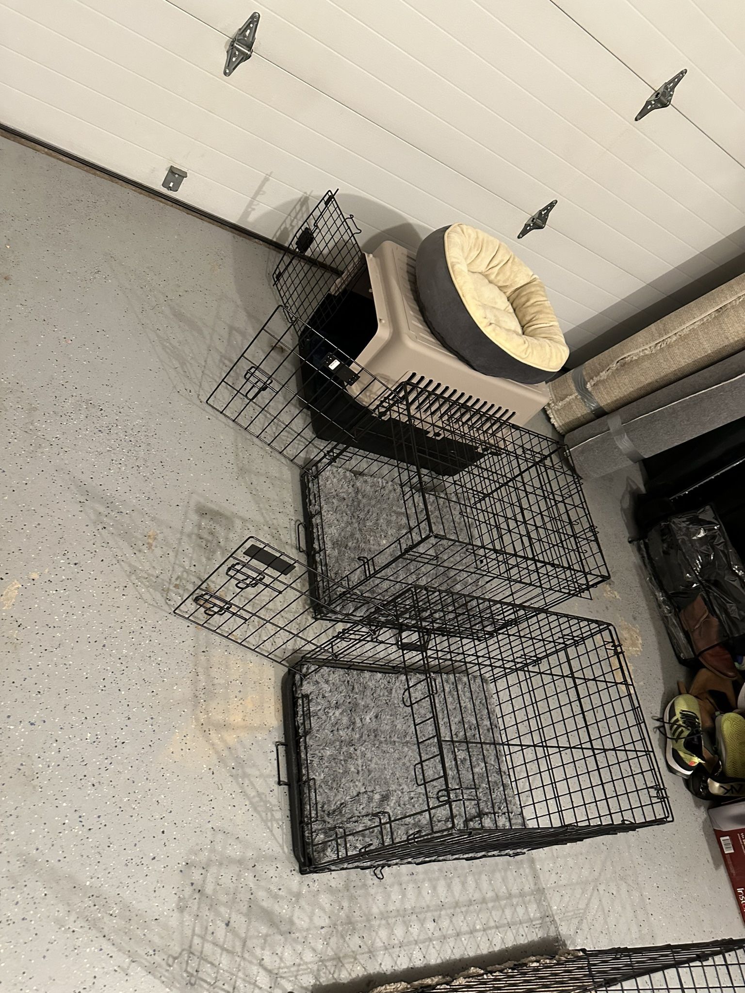 2 X Small Dog Crates, 1 Small Travel Crate