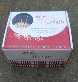 Angel Flames Birthday Cake Candles with colored flames Thumbnail