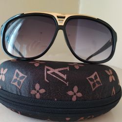Louis Vuitton Evidence Gold Sunglasses 
