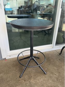 round bar table adjustable see size in image
