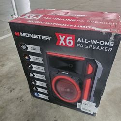 🎤🔊 Monster X6 All-in-One Bluetooth Speaker System – NEW 🔥