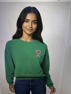 Wildfox Tinis & Tinsel Raglan Jolly Green Sweatshirts 