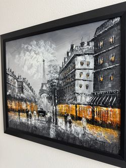 Hand Painted and Framed Artwork from Europe