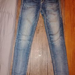 Rock Revival Blue Jeans