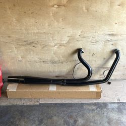 Harley Softail Dyna Thunderheader Exhaust 2into1 pipe parts