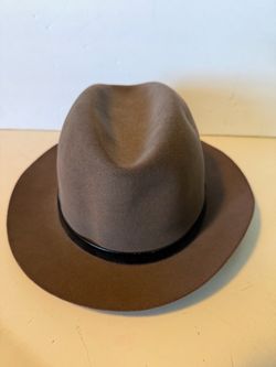 Dobbs Golden Coach Daily Fedora Brown Fur Felt Hat 7 1/2 Vintage .