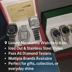 Various Moissanite Watches Starting At 300 A Piece Get Your Wrist Right Today 