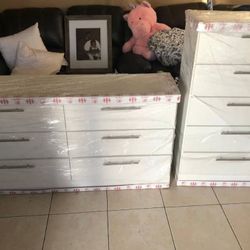 White ⚪️ Dresser And Chest 