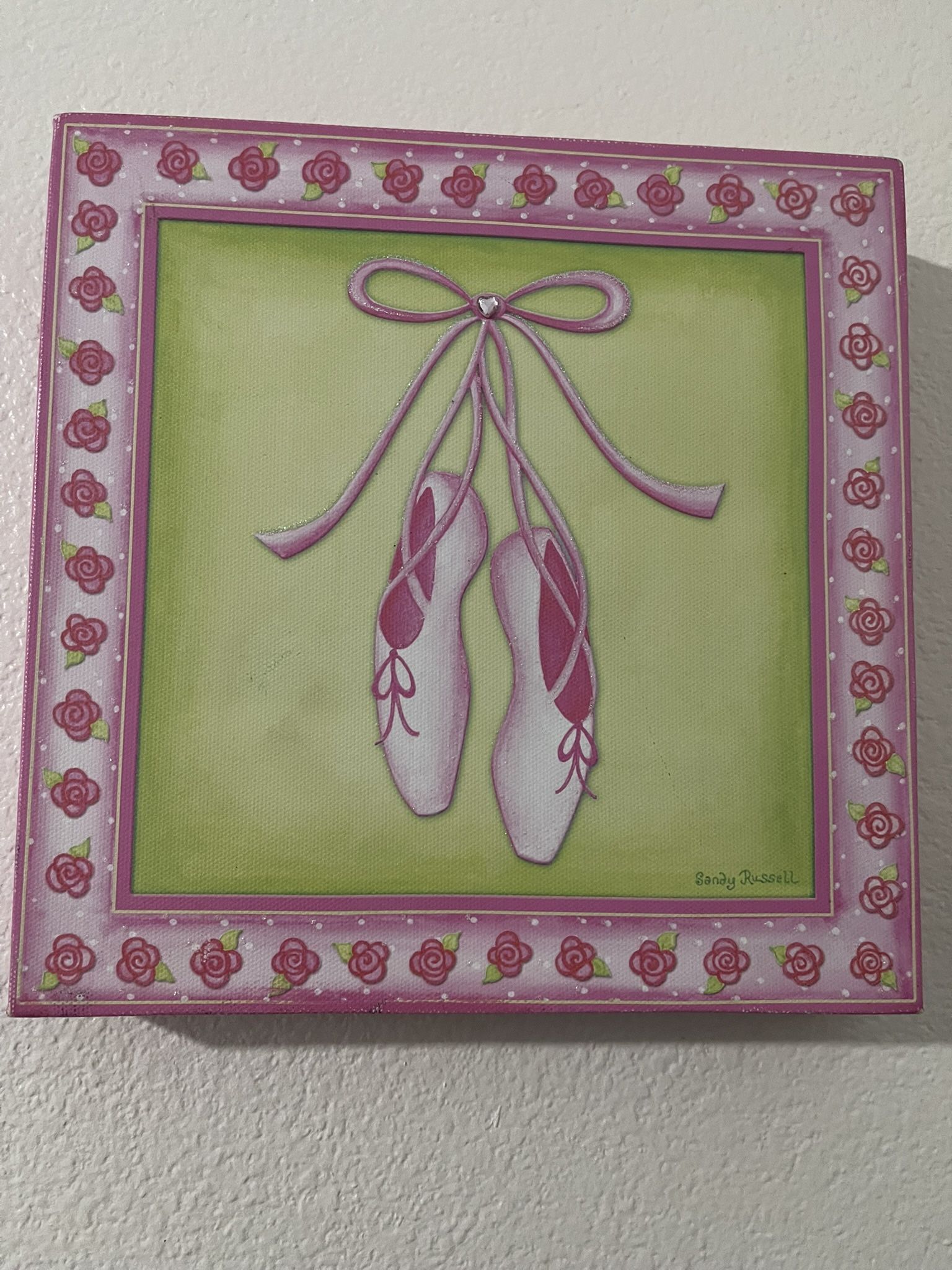 Decorative Wall Piece * Ballet Shoes  Wall Art * Firm $4.