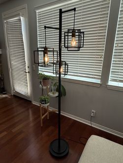 Kelsey Dual Square 3-Light Floor Lamp by Bridgeport Designs