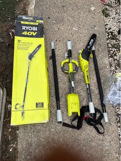 Brand New RYOBI 40V 10” Cordless Pole Saw