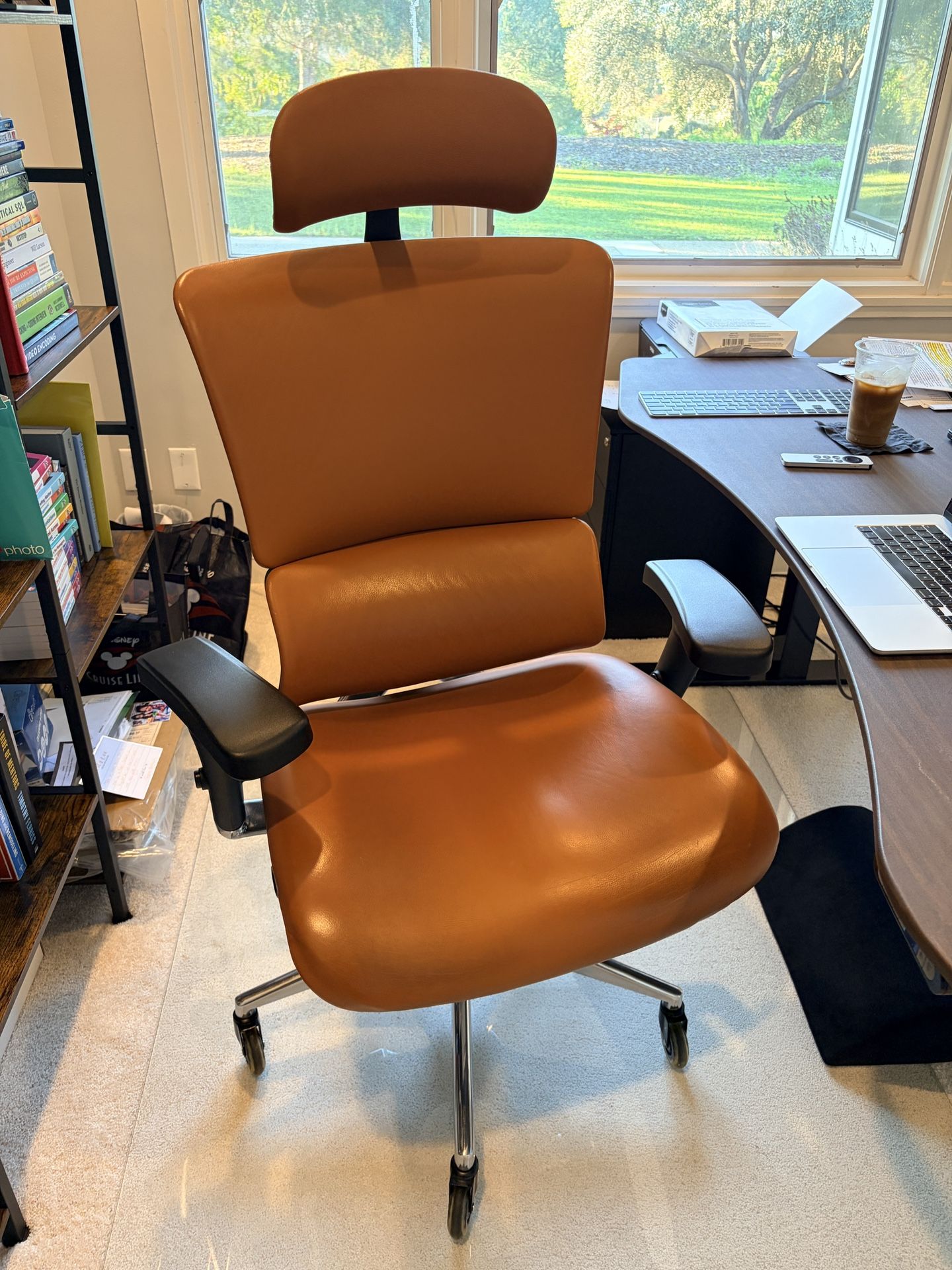 Used X Chair X4 Cognac M Foam Wide Seat with Headrest