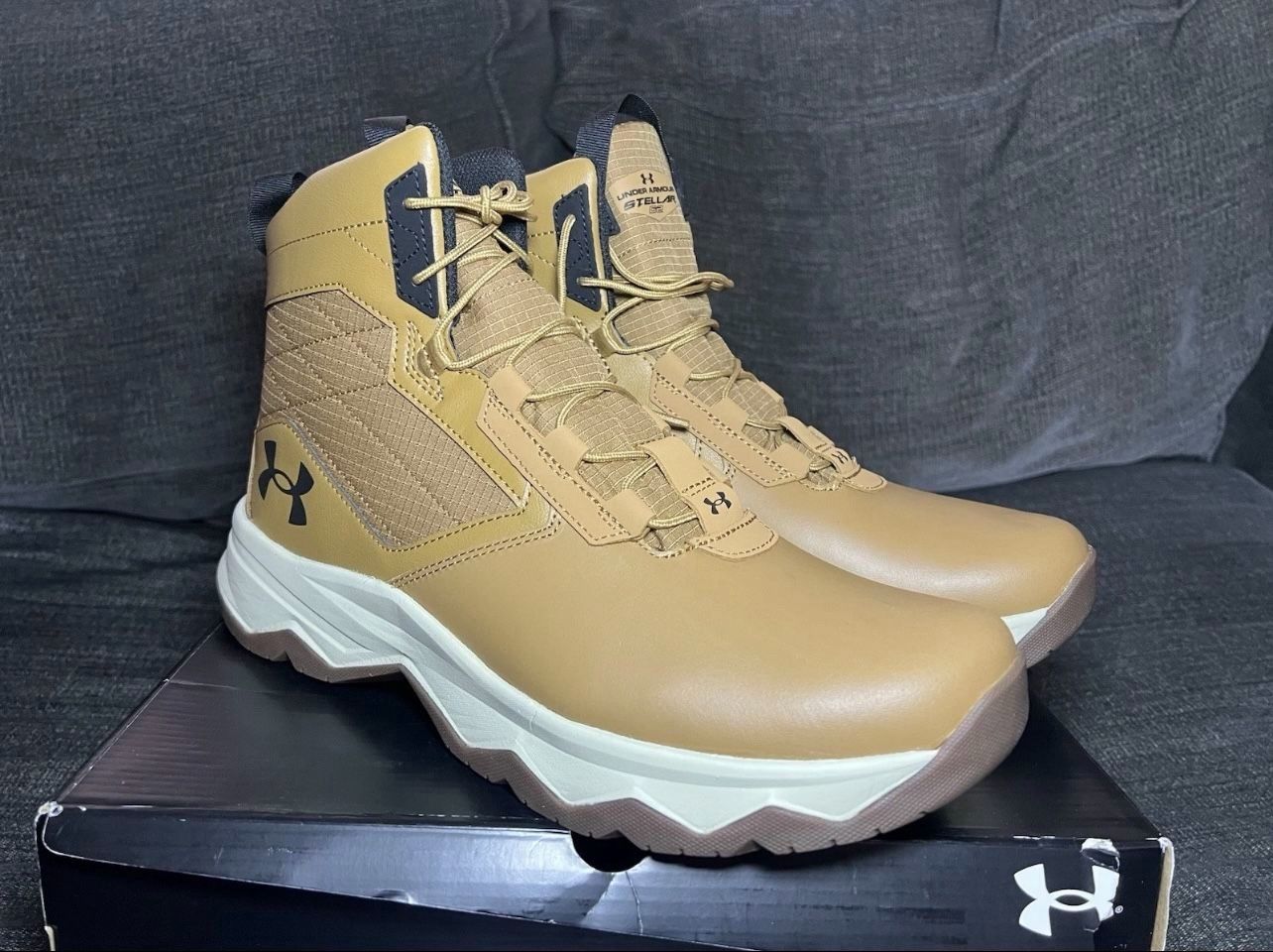Under Armour UA Stellar G26" Mens Tactical Brown Hiking Boots Size 13