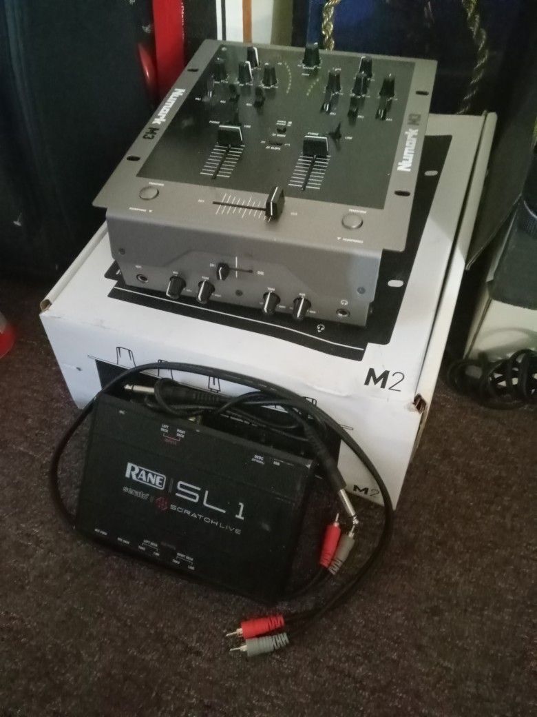 Numark M2 , M3 Mixers W/ Rane SL 1