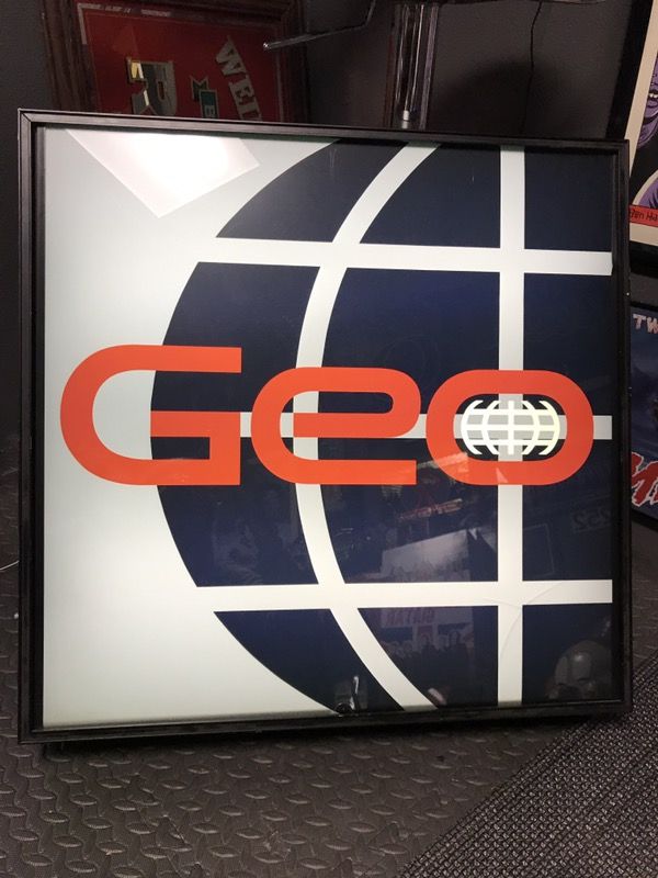 Geo Light Up Dealer Sign - Mancave