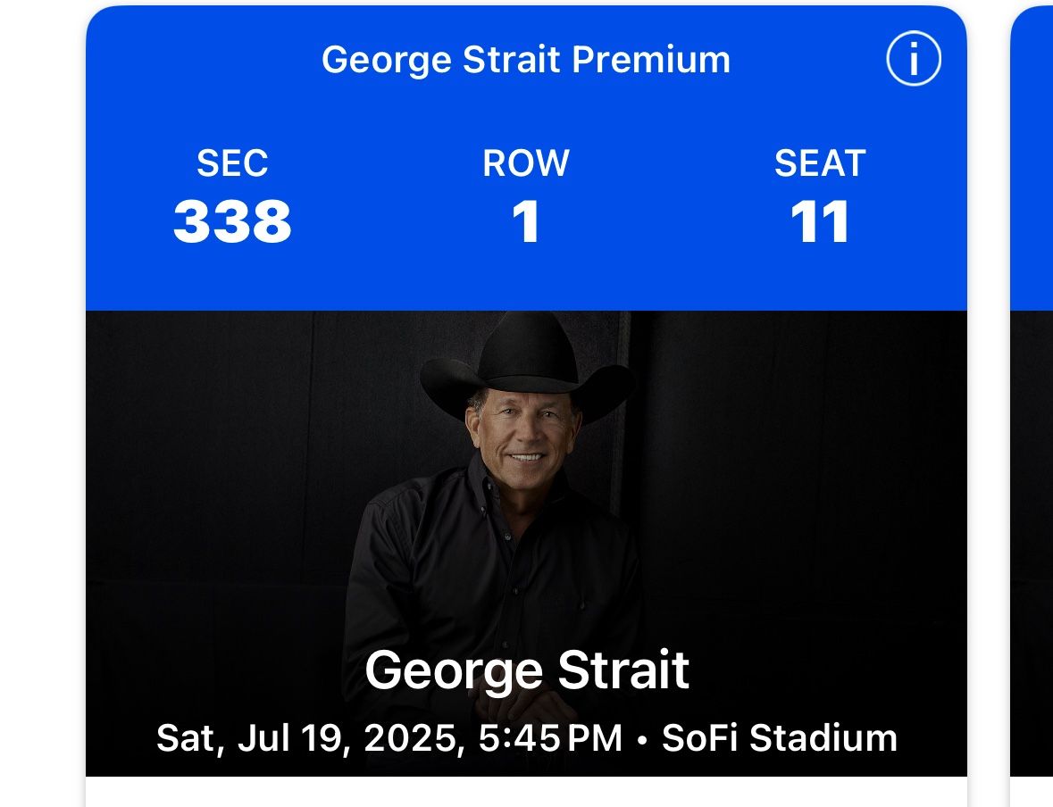 George Strait Chris Stapleton + Parking SOFI