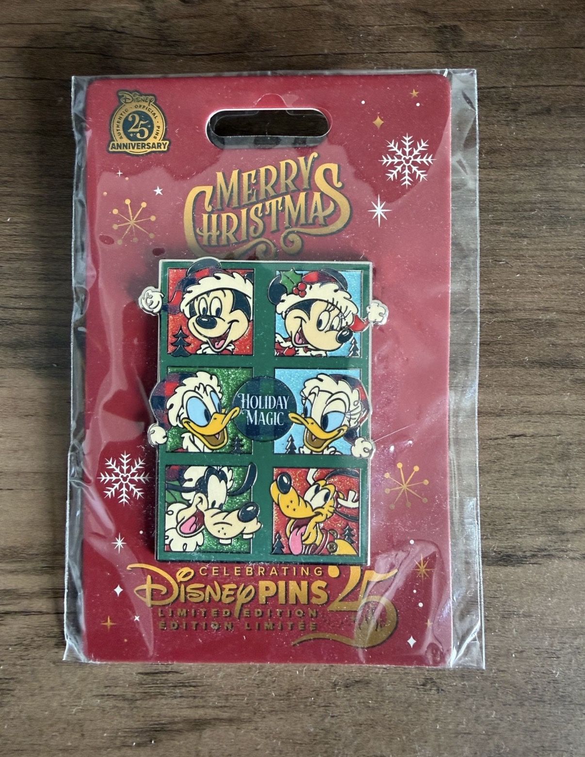 Santa Mickey Mouse and Friends Holiday Mini Jumbo Pin- Limited Edition 2025 New
