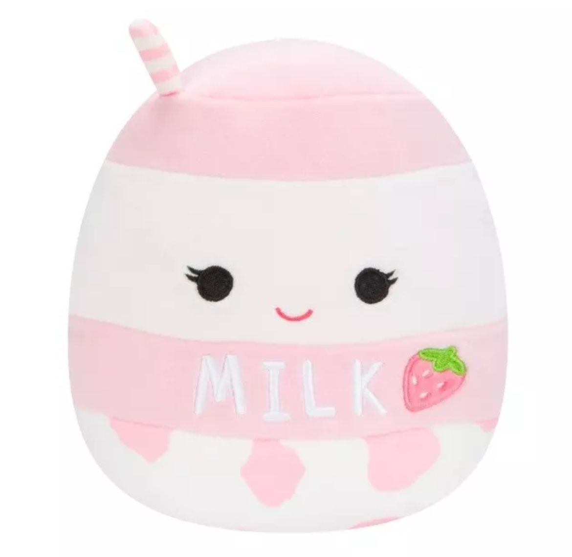 Hugging Pillow Toy Cute Stuffed Soft Plushie Decor for Kids Strawberry Milk 8''