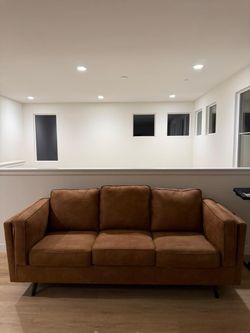Modern Brown 3 Seat Sofa and 2 Seat Loveseat