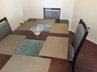 Table and chairs Wooden