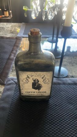 Halloween Glass Bottle