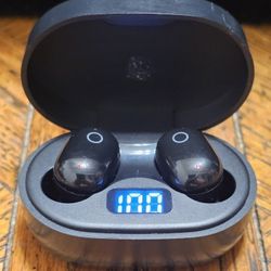 Alpha Digital Touch Control Wireless Ear-Buds - Black 