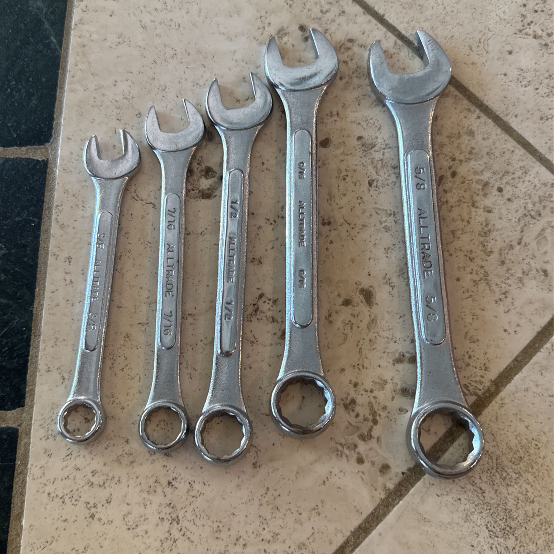 All trade  Wrench Set 5 Pieces Open And Closed End